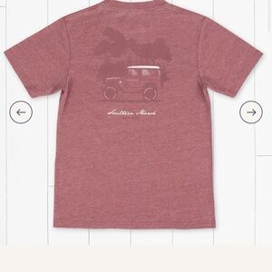 Boys Southern MarshTee-Shirt.SEAWASH OffRoad. Heather Crimson Size Large(14-16).